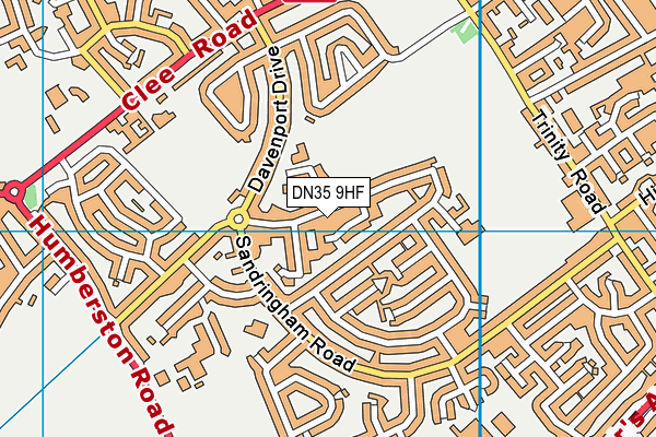 DN35 9HF map - OS VectorMap District (Ordnance Survey)