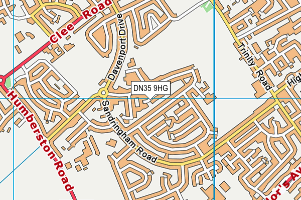 DN35 9HG map - OS VectorMap District (Ordnance Survey)