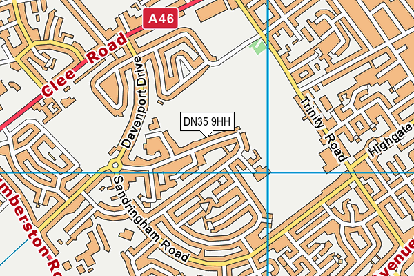 DN35 9HH map - OS VectorMap District (Ordnance Survey)