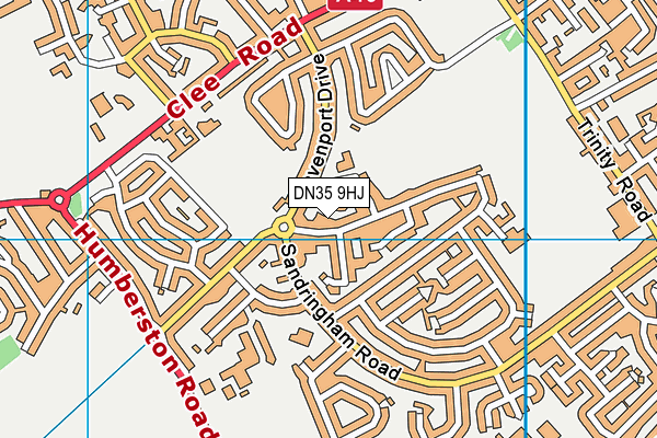 DN35 9HJ map - OS VectorMap District (Ordnance Survey)