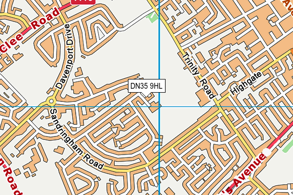DN35 9HL map - OS VectorMap District (Ordnance Survey)