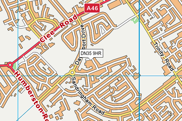 DN35 9HR map - OS VectorMap District (Ordnance Survey)