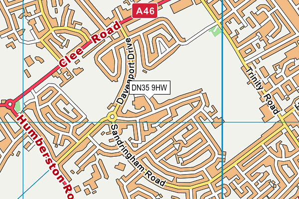 DN35 9HW map - OS VectorMap District (Ordnance Survey)