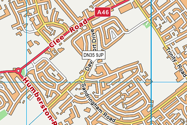 DN35 9JP map - OS VectorMap District (Ordnance Survey)