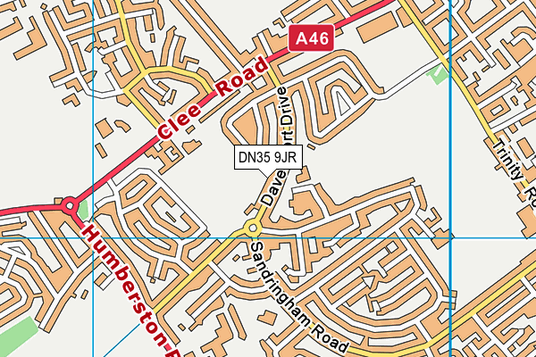 DN35 9JR map - OS VectorMap District (Ordnance Survey)