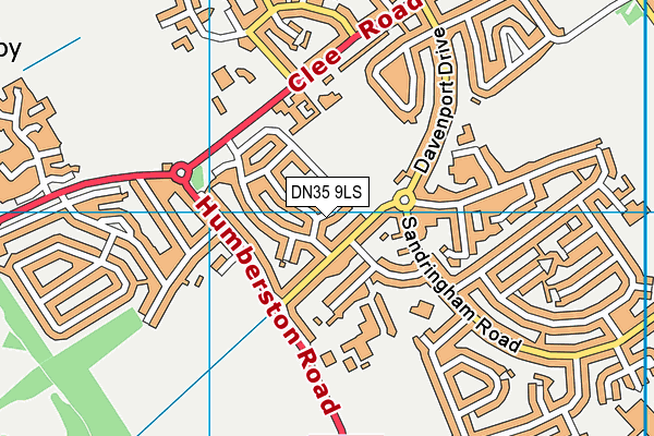 DN35 9LS map - OS VectorMap District (Ordnance Survey)