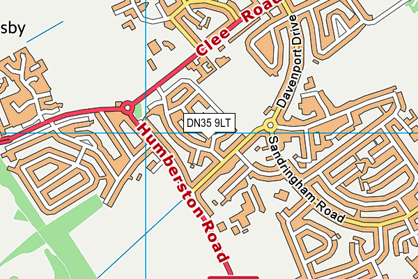 DN35 9LT map - OS VectorMap District (Ordnance Survey)