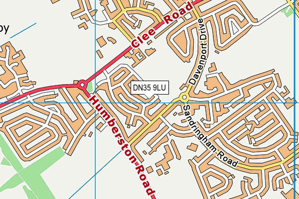 DN35 9LU map - OS VectorMap District (Ordnance Survey)