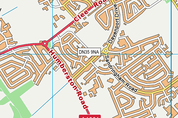 DN35 9NA map - OS VectorMap District (Ordnance Survey)