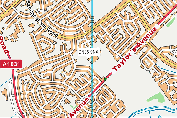 Cleethorpes Academy map (DN35 9NX) - OS VectorMap District (Ordnance Survey)