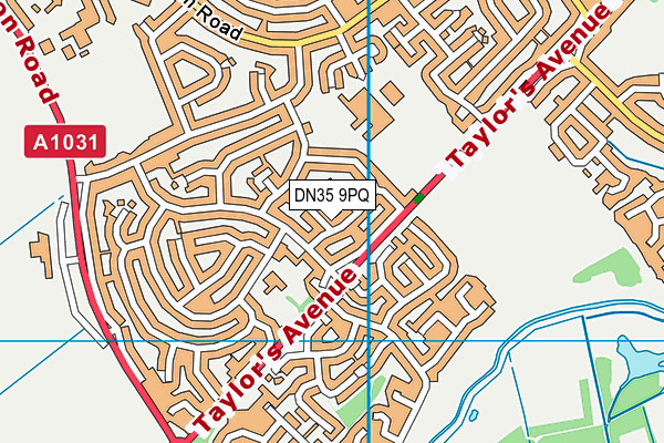 DN35 9PQ map - OS VectorMap District (Ordnance Survey)