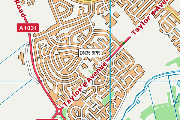 DN35 9PR map - OS VectorMap District (Ordnance Survey)