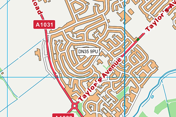 DN35 9PU map - OS VectorMap District (Ordnance Survey)