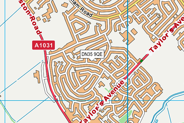 DN35 9QE map - OS VectorMap District (Ordnance Survey)