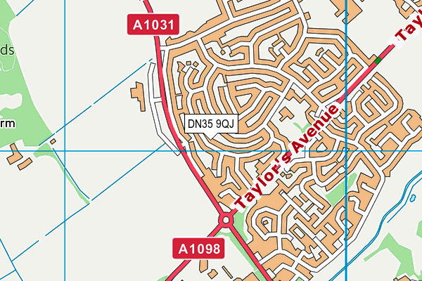 DN35 9QJ map - OS VectorMap District (Ordnance Survey)