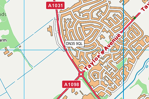 DN35 9QL map - OS VectorMap District (Ordnance Survey)