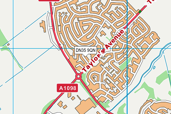 DN35 9QN map - OS VectorMap District (Ordnance Survey)
