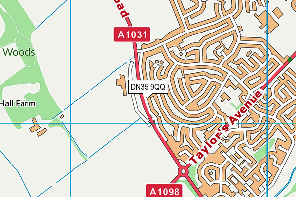 DN35 9QQ map - OS VectorMap District (Ordnance Survey)