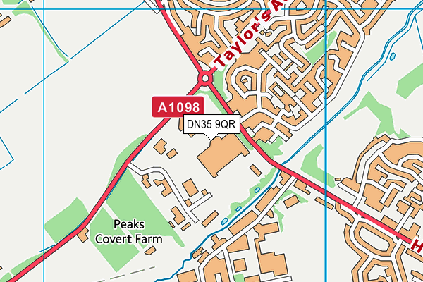 DN35 9QR map - OS VectorMap District (Ordnance Survey)