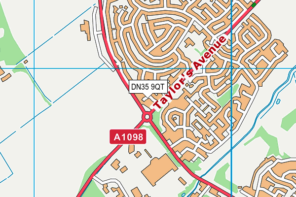 DN35 9QT map - OS VectorMap District (Ordnance Survey)