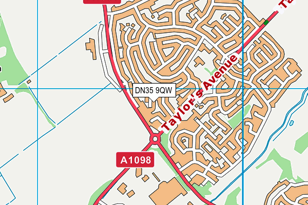 DN35 9QW map - OS VectorMap District (Ordnance Survey)
