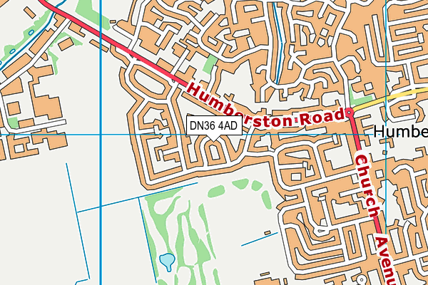 DN36 4AD map - OS VectorMap District (Ordnance Survey)