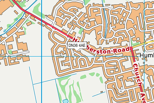 DN36 4AE map - OS VectorMap District (Ordnance Survey)