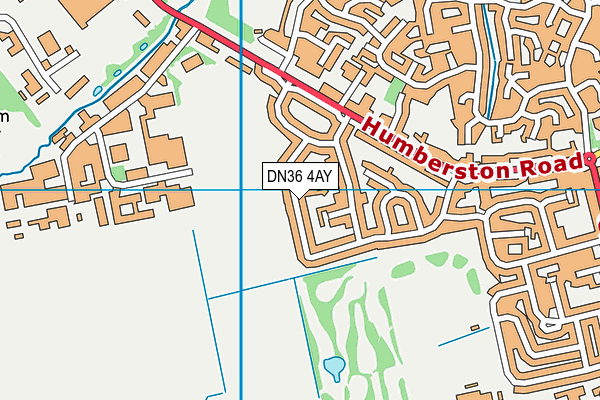 DN36 4AY map - OS VectorMap District (Ordnance Survey)