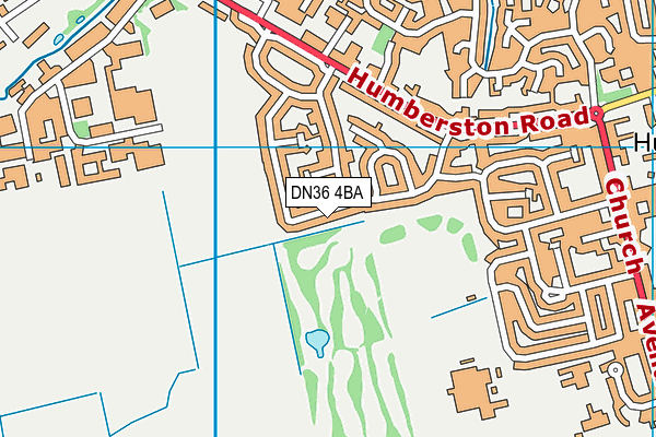 DN36 4BA map - OS VectorMap District (Ordnance Survey)