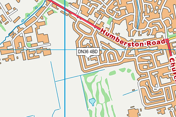 DN36 4BD map - OS VectorMap District (Ordnance Survey)