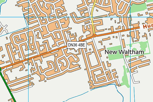 DN36 4BE map - OS VectorMap District (Ordnance Survey)