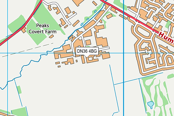 DN36 4BG map - OS VectorMap District (Ordnance Survey)
