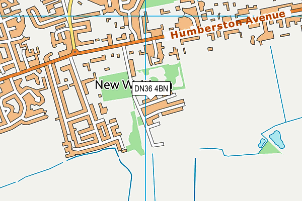 DN36 4BN map - OS VectorMap District (Ordnance Survey)