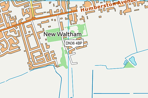 DN36 4BP map - OS VectorMap District (Ordnance Survey)