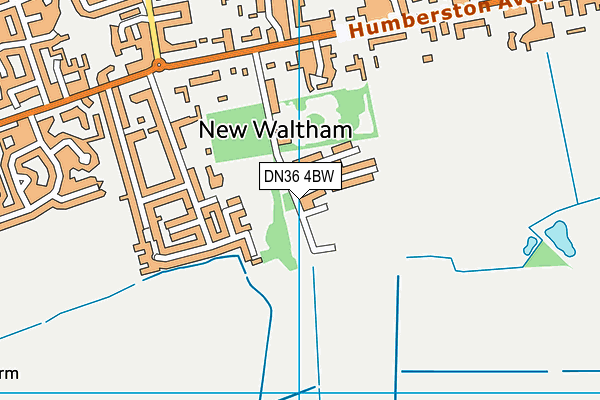 DN36 4BW map - OS VectorMap District (Ordnance Survey)