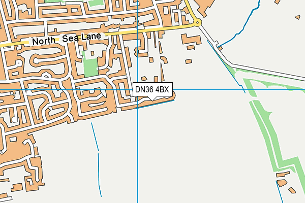 DN36 4BX map - OS VectorMap District (Ordnance Survey)