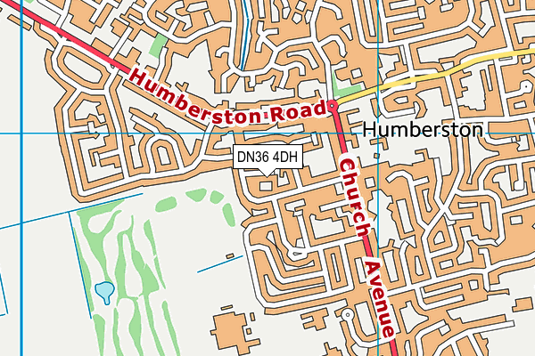 DN36 4DH map - OS VectorMap District (Ordnance Survey)