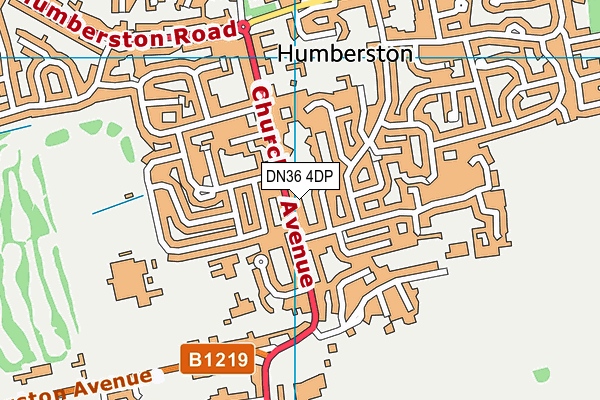 DN36 4DP map - OS VectorMap District (Ordnance Survey)