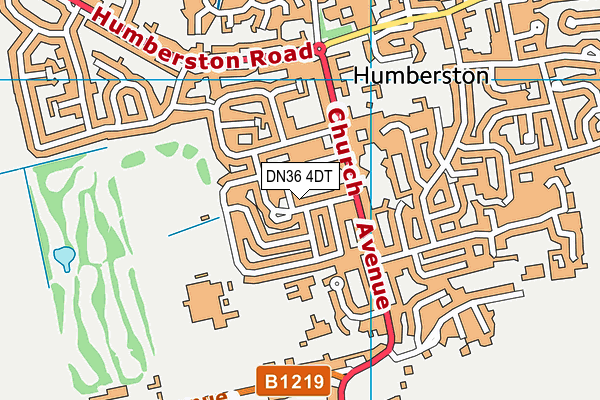 DN36 4DT map - OS VectorMap District (Ordnance Survey)