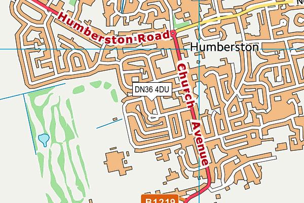 DN36 4DU map - OS VectorMap District (Ordnance Survey)