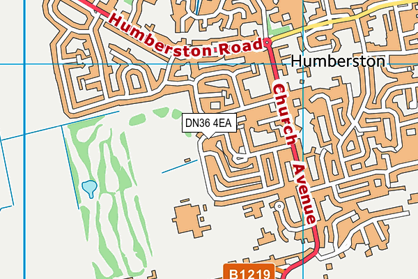 Jubilee Park (St Christophers) map (DN36 4EA) - OS VectorMap District (Ordnance Survey)