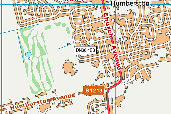 DN36 4EB map - OS VectorMap District (Ordnance Survey)