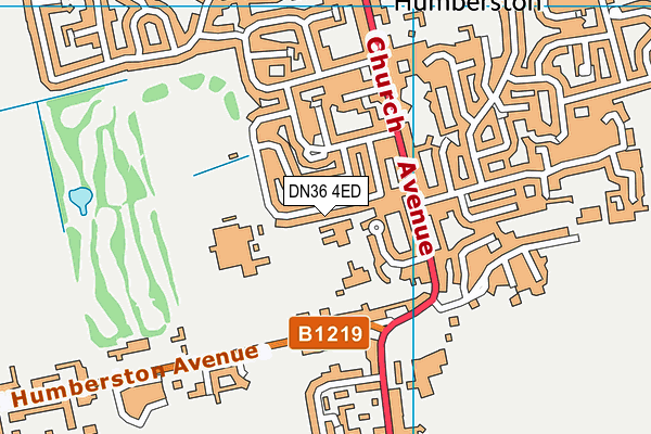 DN36 4ED map - OS VectorMap District (Ordnance Survey)