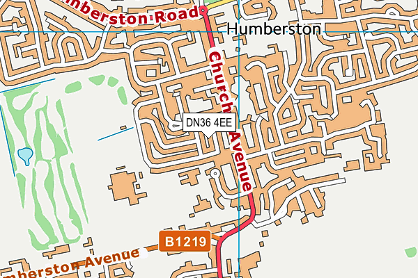 DN36 4EE map - OS VectorMap District (Ordnance Survey)