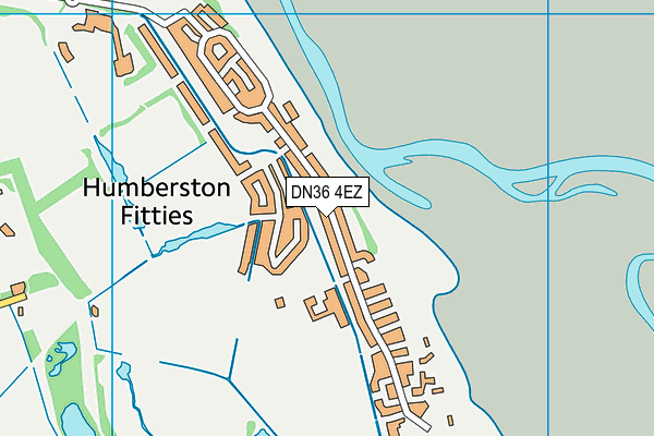 DN36 4EZ map - OS VectorMap District (Ordnance Survey)