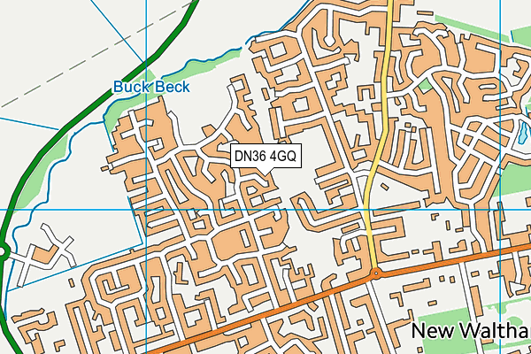 DN36 4GQ map - OS VectorMap District (Ordnance Survey)