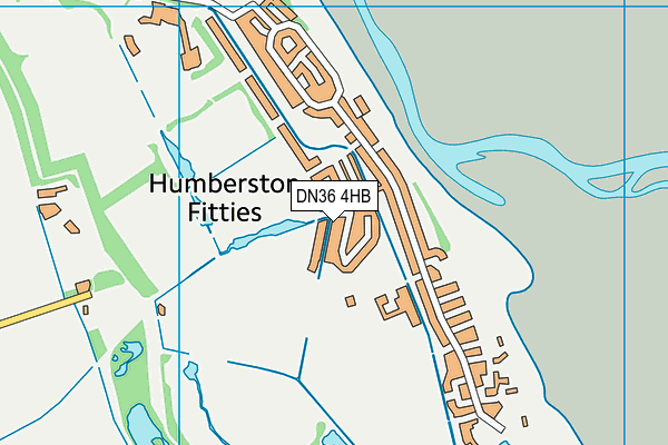 DN36 4HB map - OS VectorMap District (Ordnance Survey)