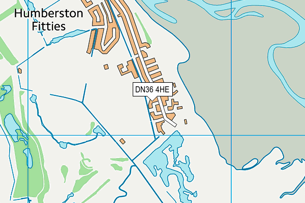 DN36 4HE map - OS VectorMap District (Ordnance Survey)