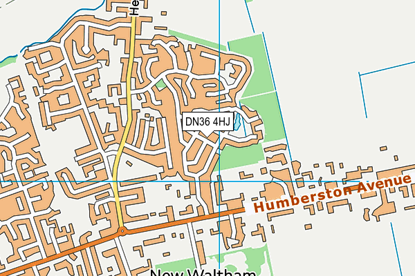DN36 4HJ map - OS VectorMap District (Ordnance Survey)