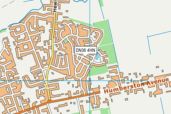 DN36 4HN map - OS VectorMap District (Ordnance Survey)